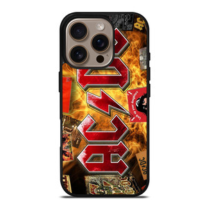 ACDC BAND LOGO ALBUM iPhone 16 Pro Case Cover ACDC BAND LOGO ALBUM iPhone 16 Pro Case Cover