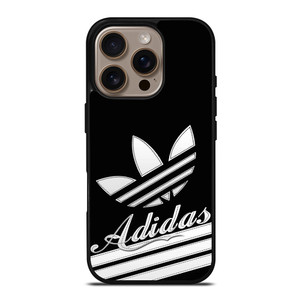 ADIDAS LOGO BLACK RETRO iPhone 16 Pro Case Cover