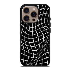 AESTHETIC WAVY GRID PATTERN iPhone 16 Pro Case Cover