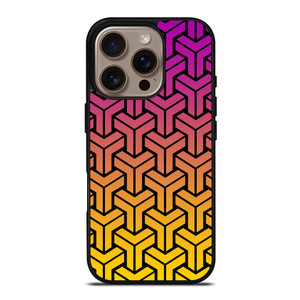 BLACK MAMBA YELLOW PURPLE PATTERN iPhone 16 Pro Case Cover
