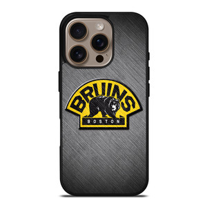 BOSTON BRUINS METAL LOGO iPhone 16 Pro Case Cover