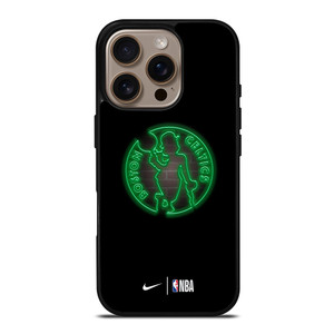 BOSTON CELTICS NEON NIKE NBA iPhone 16 Pro Case Cover
