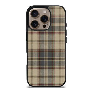 BROWN TARTAN PLAID PATTERN iPhone 16 Pro Case Cover