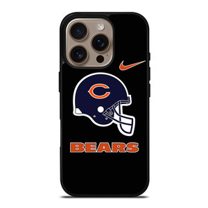 CHICAGO BEARS NFL HELMET NIKE iPhone 16 Pro Case Cover CHICAGO BEARS NFL HELMET NIKE iPhone 16 Pro Case Cover