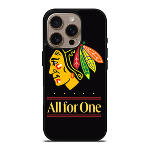 CHICAGO BLACKHAWKS ALL FOR ONE iPhone 16 Pro Case Cover