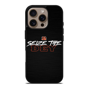 CINCINNATI BENGALS LOGO FOOTBALL TEAM SEIZE THE DEY iPhone 16 Pro Case Cover CINCINNATI BENGALS LOGO FOOTBALL TEAM SEIZE THE DEY iPhone 16 Pro Case Cover