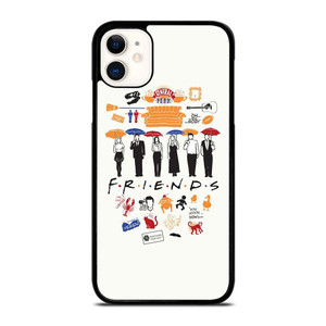 FRIENDS TV SHOW CLIP ART iPhone 11 Case Cover