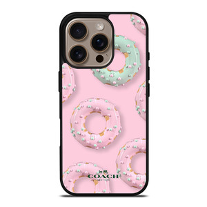 COACH NEW YORK LOGO DONUTS ICON iPhone 16 Pro Case Cover