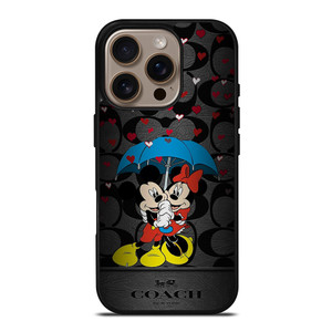 COACH NEW YORK MICKEY MINNIE MOUSE UMBRELLA iPhone 16 Pro Case Cover COACH NEW YORK MICKEY MINNIE MOUSE UMBRELLA iPhone 16 Pro Case Cover