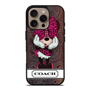 COACH NEW YORK MINNIE MOUSE CUTE iPhone 16 Pro Case Cover