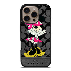 COACH NEW YORK MINNIE MOUSE iPhone 16 Pro Case Cover COACH NEW YORK MINNIE MOUSE iPhone 16 Pro Case Cover
