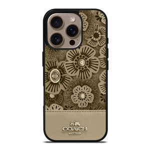 COACH NEW YORK TEA ROSE 2 iPhone 16 Pro Case Cover