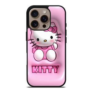 CUTE PINK HELLO KITTY iPhone 16 Pro Case Cover