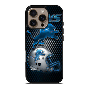 DETROIT LIONS LOGO HELMET iPhone 16 Pro Case Cover