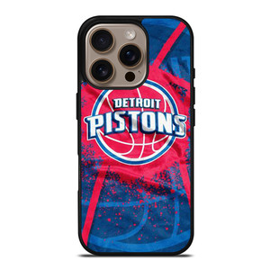 DETROIT PISTONS LOGO JERSEY iPhone 16 Pro Case Cover