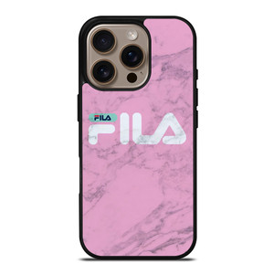 FILA SPORT PINK MARBLE LOGO iPhone 16 Pro Case Cover