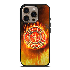 FIREFIGHTER FIREMAN FIRE LOGO iPhone 16 Pro Case Cover