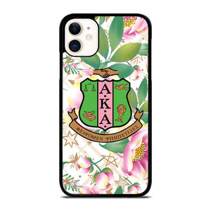 AKA PINK AND GREEN FLOWER LOGO iPhone 11 Case Cover AKA PINK AND GREEN FLOWER LOGO iPhone 11 Case Cover
