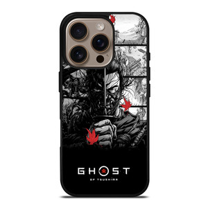 GHOST OF TSUSHIMA LOGO BLACK WHITE iPhone 16 Pro Case Cover