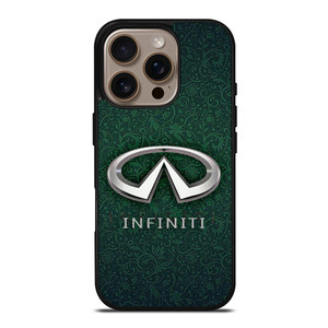 INFINITI CAR LOGO GREEN PATTERN iPhone 16 Pro Case Cover