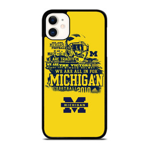 MICHIGAN WOLVERINES QUOTE NFL iPhone 11 Case Cover