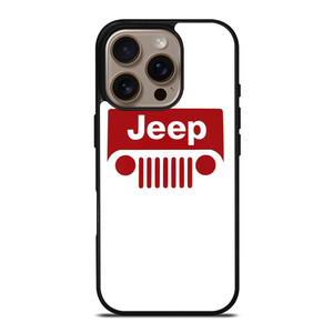 JEEP CAR LOGO RED iPhone 16 Pro Case Cover