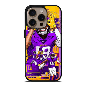 JUSTIN JEFFERSON MINNESOTA VIKINGS NFL iPhone 16 Pro Case Cover