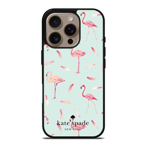 KATE SPADE NEW YORK LOGO FLAMINGOS iPhone 16 Pro Case Cover