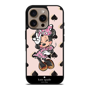 KATE SPADE NEW YORK LOGO MINNIE MOUSE DISNEY iPhone 16 Pro Case Cover