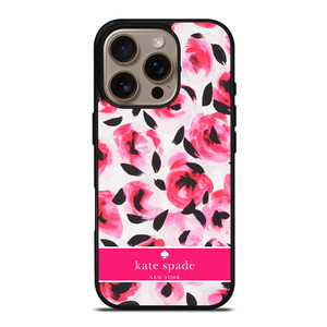 KATE SPADE NEW YORK PINK ROSE iPhone 16 Pro Case Cover