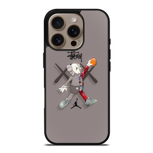KAWS AIR JORDAN STUSSY iPhone 16 Pro Case Cover KAWS AIR JORDAN STUSSY iPhone 16 Pro Case Cover