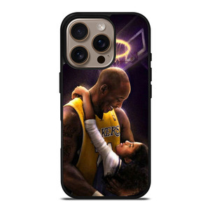 KOBE BRYANT AND GIGI Samsung Galaxy Note 9 Black Rubber iPhone 16 Pro Case Cover