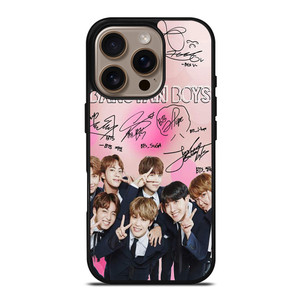 KPOP BTS LOVE PINK SIGNATURE iPhone 16 Pro Case Cover KPOP BTS LOVE PINK SIGNATURE iPhone 16 Pro Case Cover