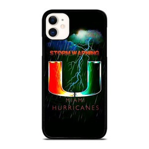 UM MIAMI HURRICANES NFL iPhone 11 Case Cover