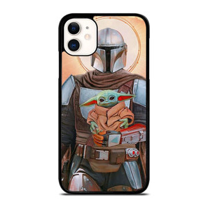 BABY YODA AND THE MANDALORIAN STAR WARS iPhone 11 Case Cover BABY YODA AND THE MANDALORIAN STAR WARS iPhone 11 Case Cover