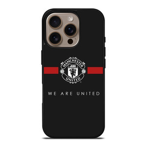 MANCHESTER UNITED BLACK iPhone 16 Pro Case Cover MANCHESTER UNITED BLACK iPhone 16 Pro Case Cover