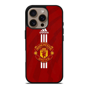 MANCHESTER UNITED FC FOOTBALL LOGO ADIDAS iPhone 16 Pro Case Cover