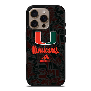 MIAMI HURRICANES UM ADIDAS iPhone 16 Pro Case Cover