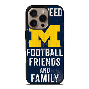 MICHIGAN WOLVERINES FOOTBALL QUOTES iPhone 16 Pro Case Cover