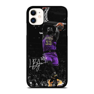 LEBRON JAMES DUNK LA LAKERS iPhone 11 Case Cover LEBRON JAMES DUNK LA LAKERS iPhone 11 Case Cover