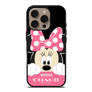 MINNIE MOUSE PINK COACH NEW YORK iPhone 16 Pro Case Cover