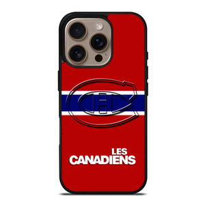 MONTREAL LES CANADIENS STRIPED LOGO iPhone 16 Pro Case Cover