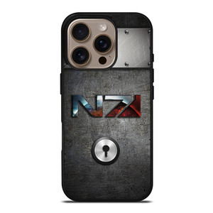 N7 MASS EFFECT METAL LOGO iPhone 16 Pro Case Cover