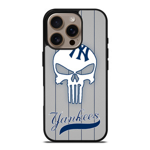 NEW YORK YANKEES THE PUNISHER MLB iPhone 16 Pro Case Cover NEW YORK YANKEES THE PUNISHER MLB iPhone 16 Pro Case Cover