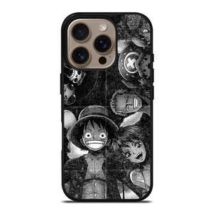 ONE PIECE BLACK WHITE GRUNGE ALL iPhone 16 Pro Case Cover