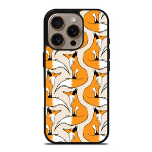 ORANGE FOX PATTERN iPhone 16 Pro Case Cover