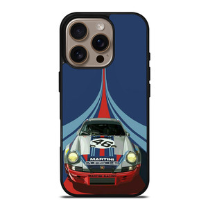 PORSCHE MARTINI RACING CAR LOGO 46 iPhone 16 Pro Case Cover PORSCHE MARTINI RACING CAR LOGO 46 iPhone 16 Pro Case Cover