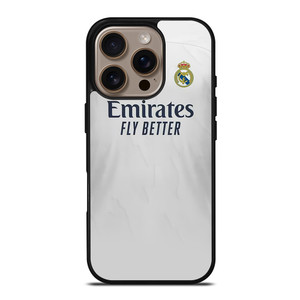 REAL MADRID 2020 HOME JERSEY iPhone 16 Pro Case Cover REAL MADRID 2020 HOME JERSEY iPhone 16 Pro Case Cover
