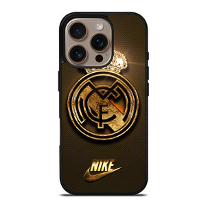 REAL MADRID GOLD LOGO iPhone 16 Pro Case Cover REAL MADRID GOLD LOGO iPhone 16 Pro Case Cover