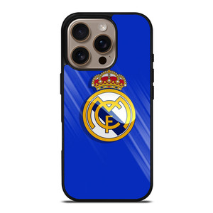 REAL MADRID LOGO BLUE iPhone 16 Pro Case Cover